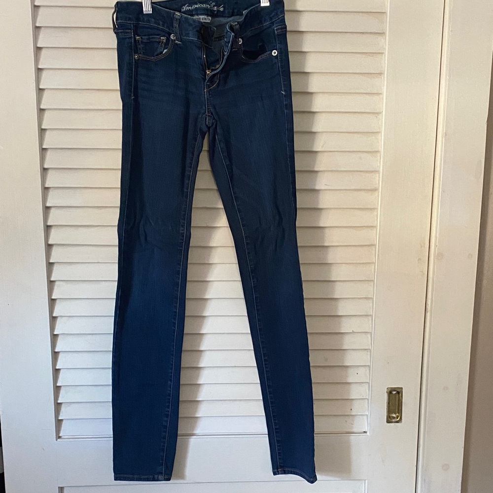 American Eagle Outfitters Women's Skinny Jeans - Indigo Blue
